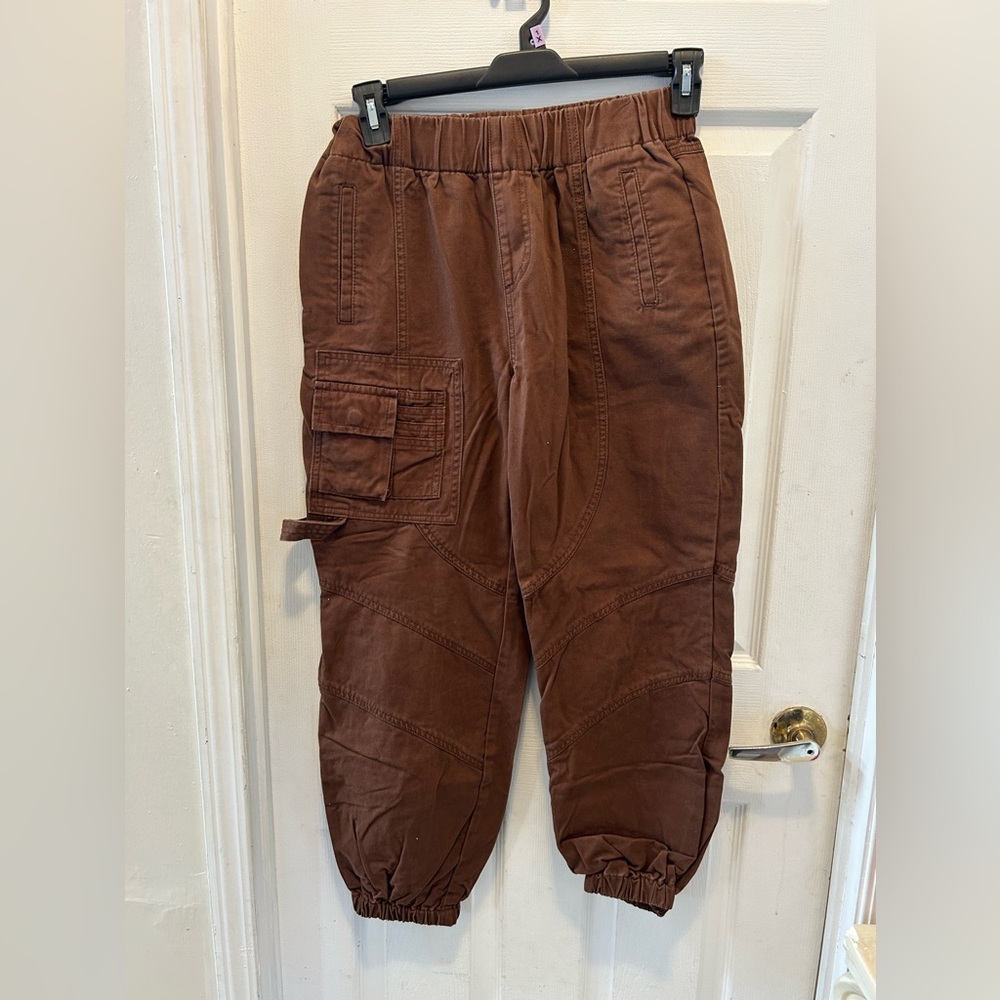 Forever 21 cargo‎ slouch pants elastic